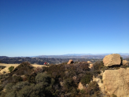 View from the top looking back towards Topanga.