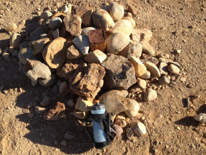 The sign-in box and cairn at the top. You know it's a pretty good peak to bag if there's a sign-in box.
