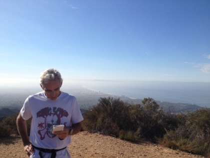 Dr. Rock joined me one morning for a run to Unknown Peak.