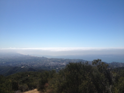 Ocean view from along the ridge near the peak.