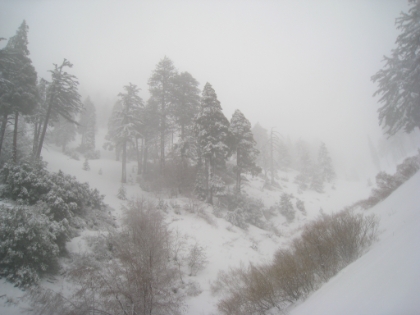 Everything is much whiter on the way back down. Absolutely beautiful conditions.