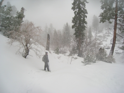 A rare picture of me on the trail.