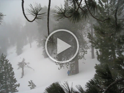 A video version of the same group on the saddle gives some idea of the wind and snow conditions.