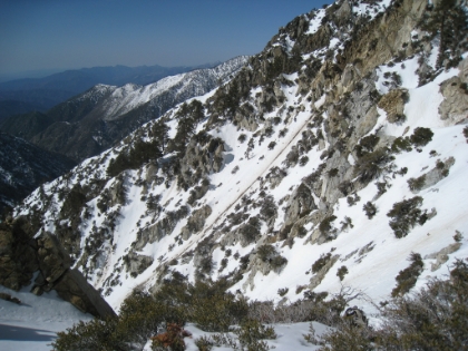 Pretty rugged up here. Have to be really careful to know where you can safely wipeout, and where you really do not want to go.