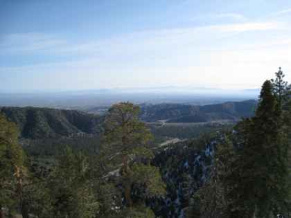 A look at the valley below on the North side of Baldy.