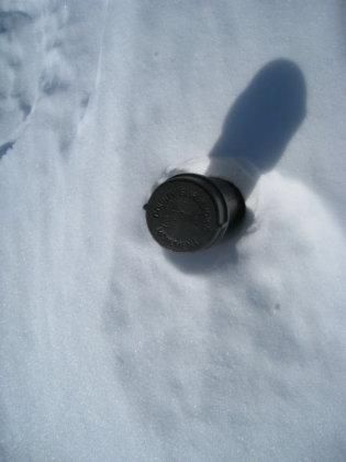 A US Geological marker somewhere between Pine Mtn and Dawson Peak that would just have to be my summit for the day. It is now 2:00pm, I have had my adrenaline rush for the day, and it is time to head back.