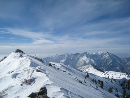 The trail runs right along that ridge. I want to keep going SO bad, but I have the will power today to turn around.