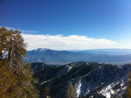 Once you reach the ridge above High Creek though, the view is amazing. Awesome view of San Jacinto.