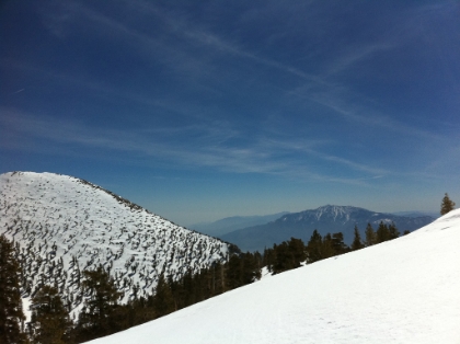 The view of San Jacinto from the ridge above High Creek. It's an amazing spot.