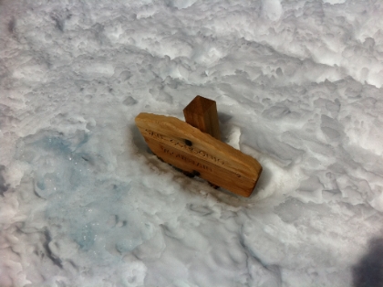 Still 2-3 feet of snow here on the fully exposed ridge.