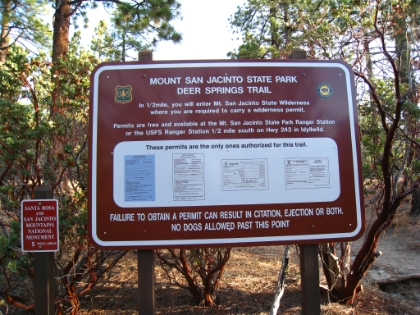 Another hiking trip in the snow, except this time a little better prepared. I learned from my mistakes on the Mt. Baldy snow hike, and am now fully stocked on cold weather gear! GPS, super gloves, waterproof trail running shoes, trekking poles, lightweight crampons, even taking a compass class. If I don't make the summit today, it won't be for lack of preparation! And I will need it, because this will turn out to be my most challenging (dumb?) adventure yet.   I wake-up at 4:15am, I'm out the door by 4:45am, reach Idyllwild around 7:00am, get my hiking permit, prep my gear, and I'm on the trail at 7:30am. It's sunny and about 44 degrees. Deer Springs is the most popular route to the summit, and I won't see a single human the entire day!