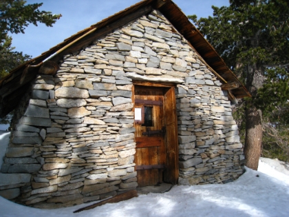 I make it to the shelter just below the summit! The summit is definitely within reach now, but it's after 2:00pm. It actually crosses my mind that I may end-up having to use this if I don't summit and start heading down fast!